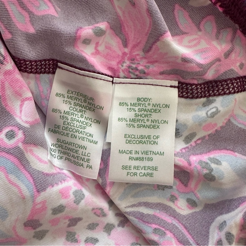 Lilly Pulitzer Mini Aila Skort Amarena Cherry Tropical With A Twist Size M Kids - Picture 6 of 7